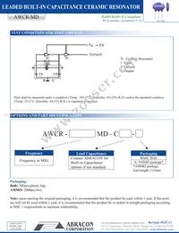 AWCR-8.00MD Datasheet Page 2