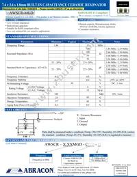 AWSCR-8.00MGD-T4 Datasheet Cover