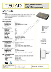 AWSP100-24 Datasheet Cover
