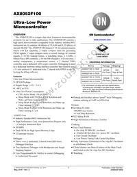 AX8052F100-2-TW30 Datasheet Cover