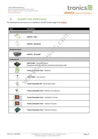 AXO215 Datasheet Page 17