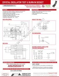 AXS-2520-04-11 Datasheet Cover