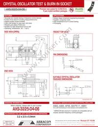 AXS-3225-04-06 Datasheet Cover