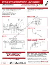 AXS-5032-04-04 Datasheet Cover