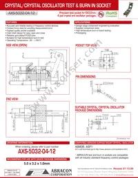 AXS-5032-04-12 Datasheet Cover