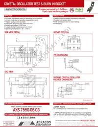 AXS-7550-06-03 Datasheet Cover