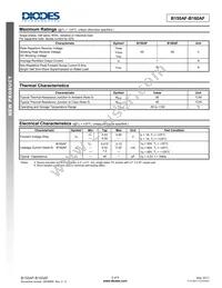B160AF-13 Datasheet Page 2