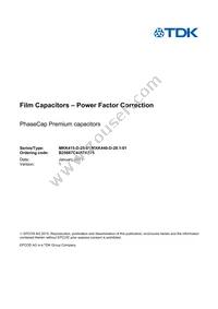 B25667C4467A375 Datasheet Cover