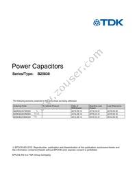 B25838L8475K4 Datasheet Cover