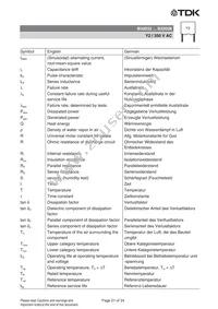 B32033A4394M000 Datasheet Page 21