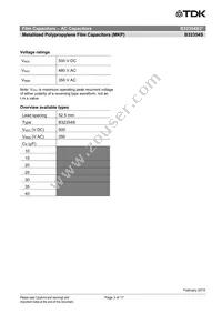 B32354S3406K010 Datasheet Page 3