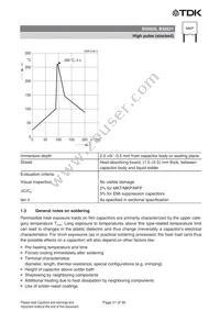 B32620J0822J289 Datasheet Page 21