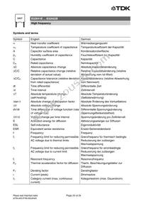 B32641B6473K Datasheet Page 20