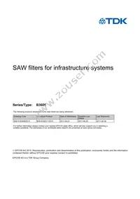 B39141B3606Z510 Datasheet Cover