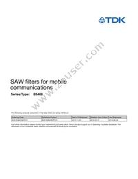 B39192B9468P810 Datasheet Cover