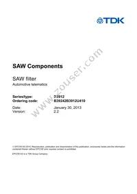 B39242B3912U410 Datasheet Page 3