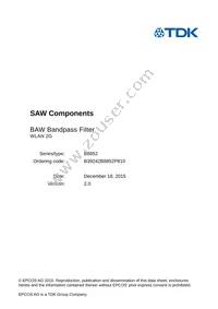 B39242B8852P810 Datasheet Page 3