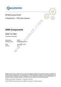 B39252B4332P810 Datasheet Cover