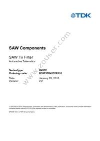 B39252B4332P810 Datasheet Page 3