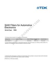 B39311R0966H110 Datasheet Cover