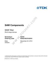 B39321B3781Z810 Datasheet Page 3