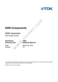 B39321R0963H110 Datasheet Page 3