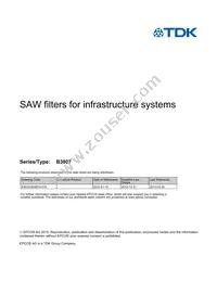 B39331B3807U310W3 Datasheet Cover