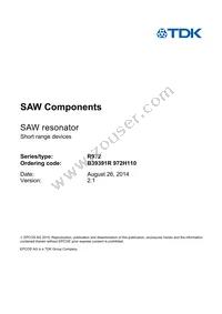 B39391R0972H110 Datasheet Page 3