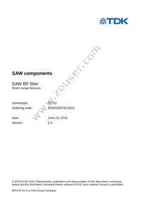 B39431B3791Z810 Datasheet Page 3