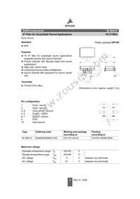 B39458M3654K100 Datasheet Page 2