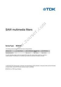 B39458M3951M100S1 Datasheet Cover