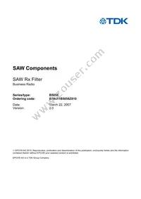 B39461B5058Z810 Datasheet Page 3