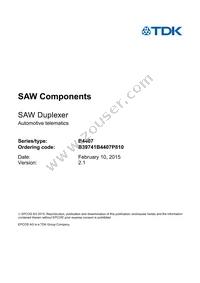 B39741B4407P810 Datasheet Page 3