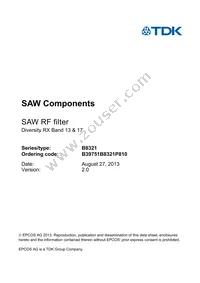 B39751B8321P810 Datasheet Page 3