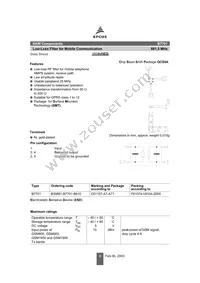 B39881B7701B610 Datasheet Page 2