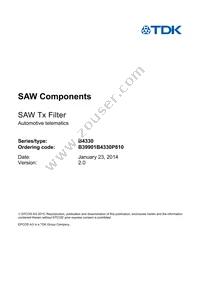 B39901B4330P810 Datasheet Page 3