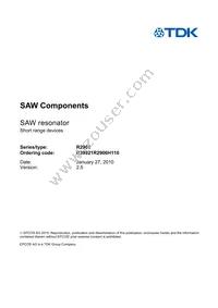 B39921R2906H110 Datasheet Page 3