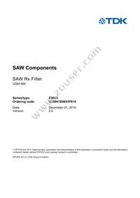 B39941B9853P810 Datasheet Page 3