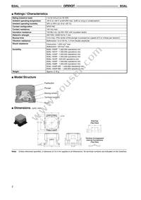 B3AL-1005P Datasheet Page 2