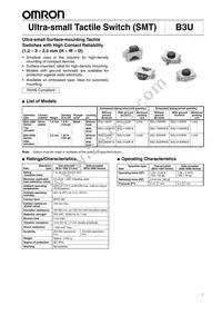 B3U-3100PM Datasheet Cover