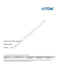 B41112A4106M000 Datasheet Cover