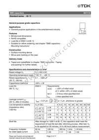 B41112A4106M000 Datasheet Page 2