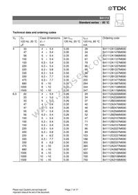 B41112A4106M000 Datasheet Page 7