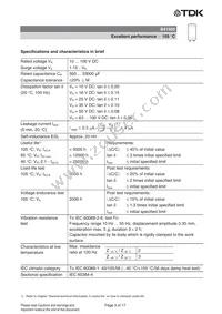 B41505A8109M Datasheet Page 3