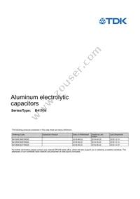 B41859C5228M000 Datasheet Cover