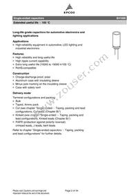 B41890A7108M003 Datasheet Page 2