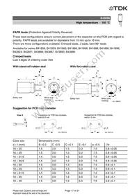 B43086F2826M Datasheet Page 17