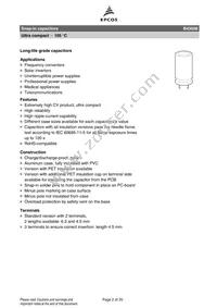 B43508A5687M000 Datasheet Page 2