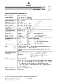 B43508A5687M000 Datasheet Page 3