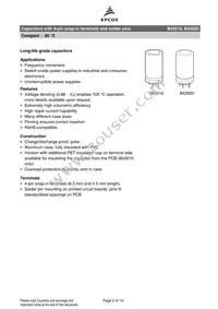 B43510A5188M87 Datasheet Page 2